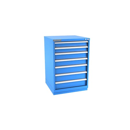 Champion Tool Storage Modular Drawer Cabinet, 7 Drawer, Blue, Steel, 28 in W x 28-1/2 in D x 41-3/4 in H S18000702ILCFTB-BB